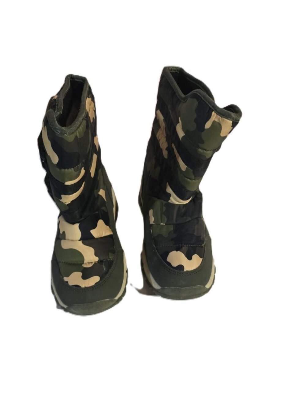 Gubaron Kids Camo Snow Boots Faux Fur Lining Big Boys Youth Size 3